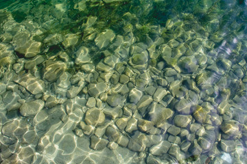 pebbles in the lake