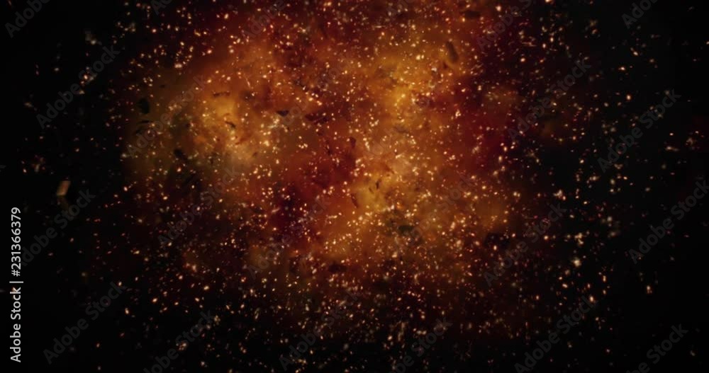 Wall mural realistic explosion and blasts with luma channel. visual effects element.