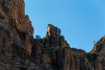 Felsformation im Abendlicht