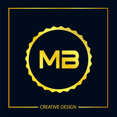 Initial Letter MB Logo Template Design Vector Illustration