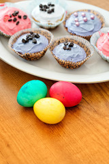 Paschal Easter Eggs and Cup Cake