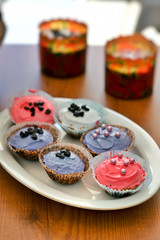 Cup Cakes on a Plate