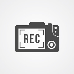 Camera vector icon sign symbol