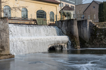 Cascade frozen - waterfall