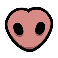 Heart shaped pigs nose
