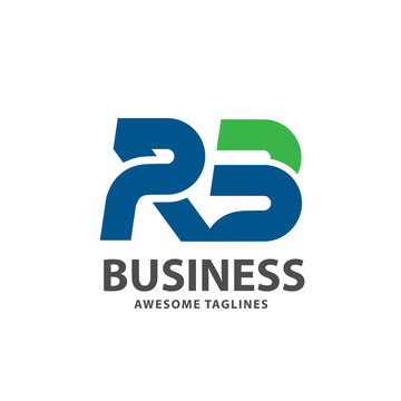 creative strong initial letter rb logo vector concept