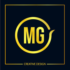 Initial Letter MG Logo Template Design Vector Illustration