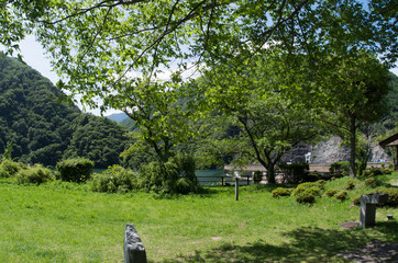 湖畔の公園