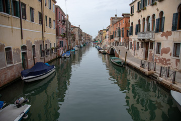 Fototapeta na wymiar Venice Italy Street Canal Architecture Feature