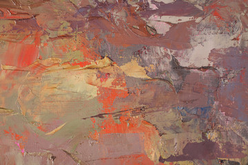 Artists oil paints multicolored closeup abstract background