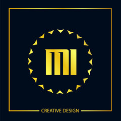 Initial Letter MI Logo Template Design Vector Illustration