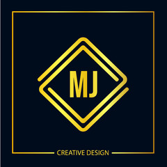 Initial Letter MJ Logo Template Design Vector Illustration