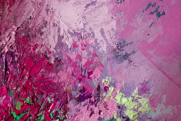 Artists oil paints multicolored closeup abstract background