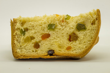 Traditional Italian dessert for Christmas. Panettone.