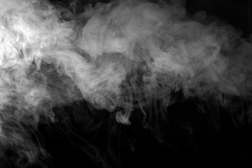 Smoke on a black background