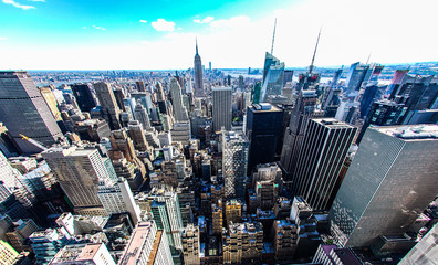 ロックフェラーセンター（トップ・オブ・ザ・ロック）からの景色