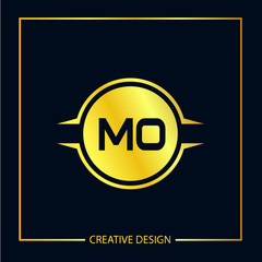Initial Letter MO Logo Template Design Vector Illustration