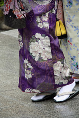 Fototapeta premium Sandały i kimona w Japonii