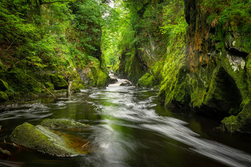 Fairy Glen Gorge, Snowdonia National Park, Wales, UK