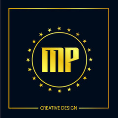 Initial Letter MP Logo Template Design Vector Illustration