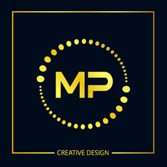 Initial Letter MP Logo Template Design Vector Illustration