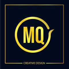 Initial Letter MQ Logo Template Design Vector Illustration