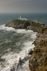 Fototapeta na wymiar Southstack Lighthouse, Wales, United Kingdom