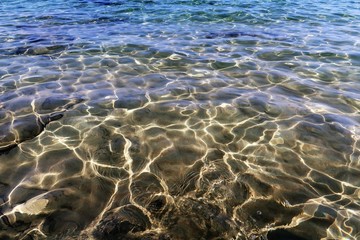 Clear water of Cretan sea