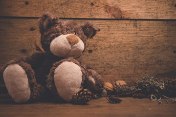 Still life Weihnachten Teddybär Dekoration 