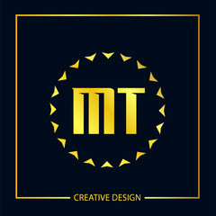 Initial Letter MT Logo Template Design Vector Illustration