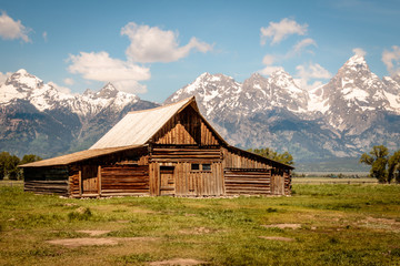 old wooden barn in the mountains © Bob