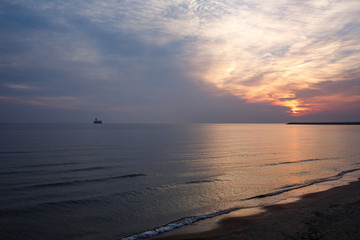 sunrise over the sea