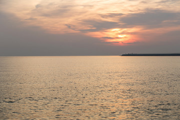 sunrise over the sea