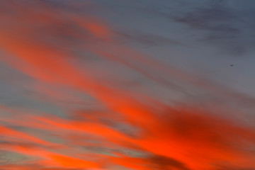 Beautiful sky early in the morning before sunrise.