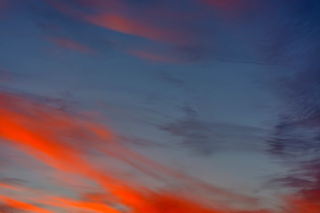 Beautiful sky early in the morning before sunrise.