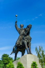 Monument to hetman Petro Sagaidachnyi in Kiev, Ukraine