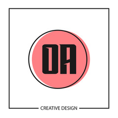 Initial Letter OA Logo Template Design Vector Illustration