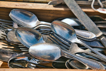 Pile of cutlery