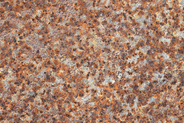 Vintage vivid rust stained corroded metal surface