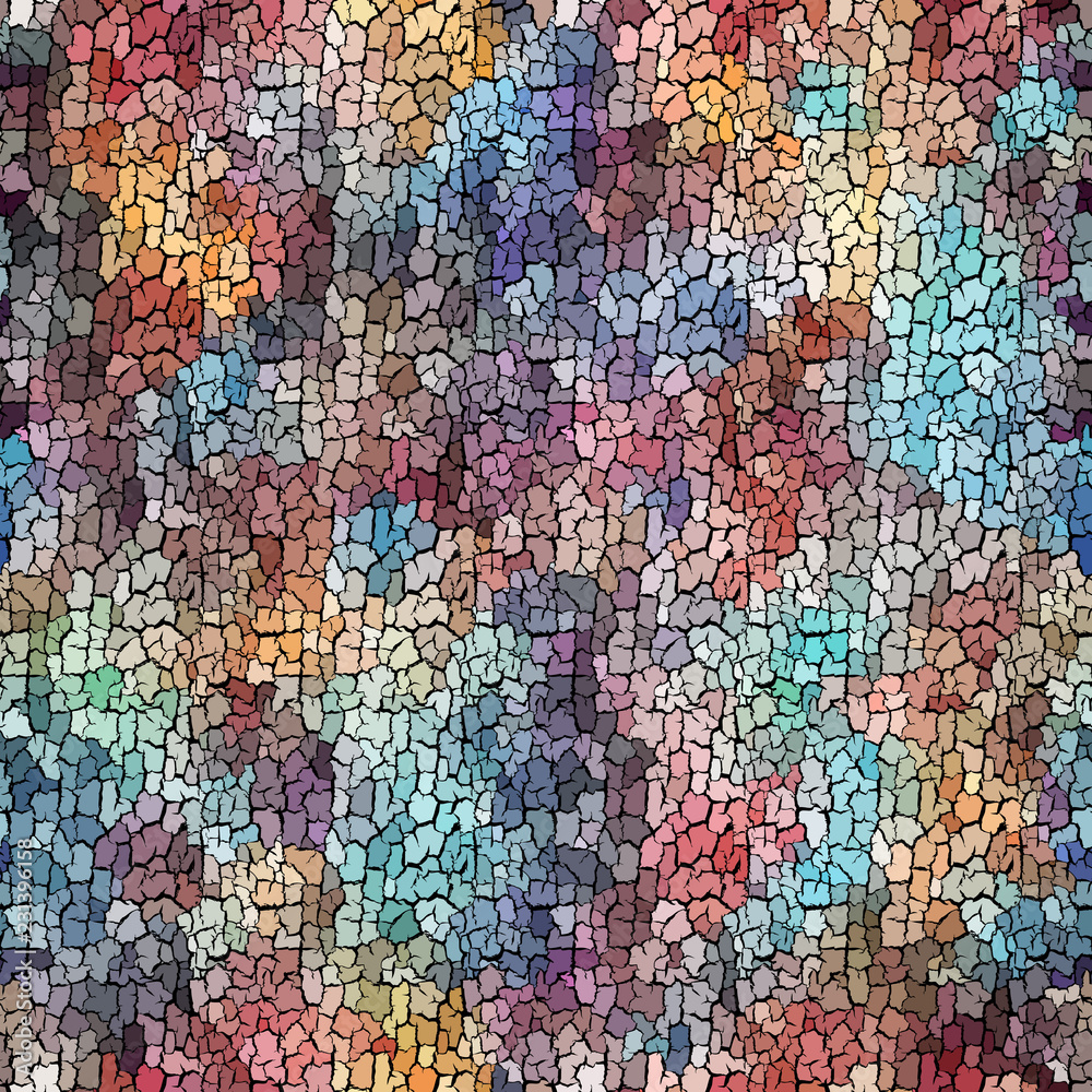 Poster seamless background pattern. crackled grunge vintage surface. vector image.