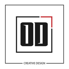 Initial Letter OD Logo Template Design Vector Illustration