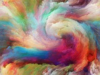 Photo sur Plexiglas Mélange de couleurs Peinture évolutive