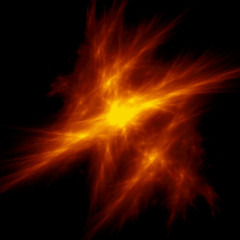 Obraz premium Abstract glow explosion fractal background 