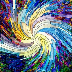 Rolgordijnen In Search of Spiral Color © agsandrew
