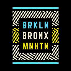 Brooklyn retro print.