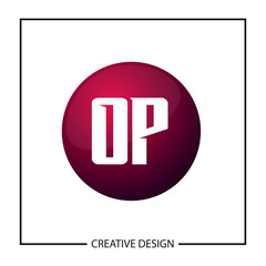 Initial Letter OP Logo Template Design Vector Illustration