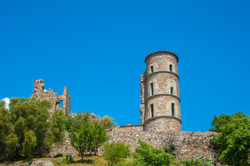 Ruine of the castle in Grimaud-Village