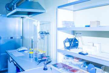 Laboratory. Chemical industry. Checking the quality of chemicals.