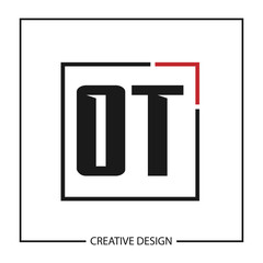 Initial Letter OT Logo Template Design Vector Illustration