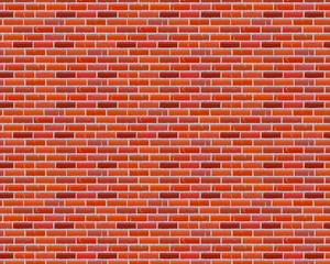 Seamless brown brick pattern isolated wall background. Vector illustration.